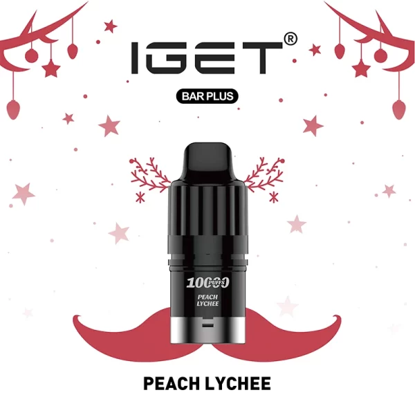 Peach Lychee IGET Bar Plus Pod 3.0