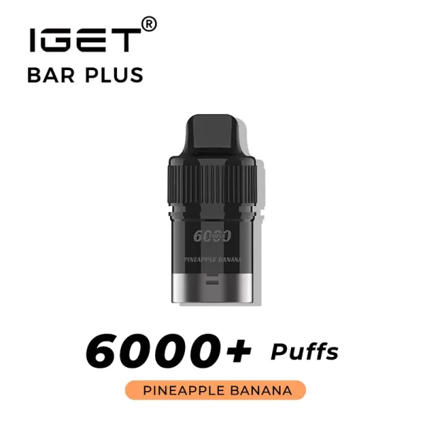 pineapple banana iget bar plus prefilled pod 6000 puffs